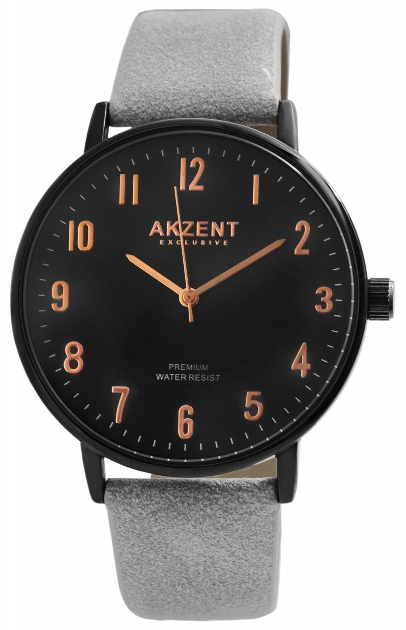 Reloj de hombre con correa de piel sintética