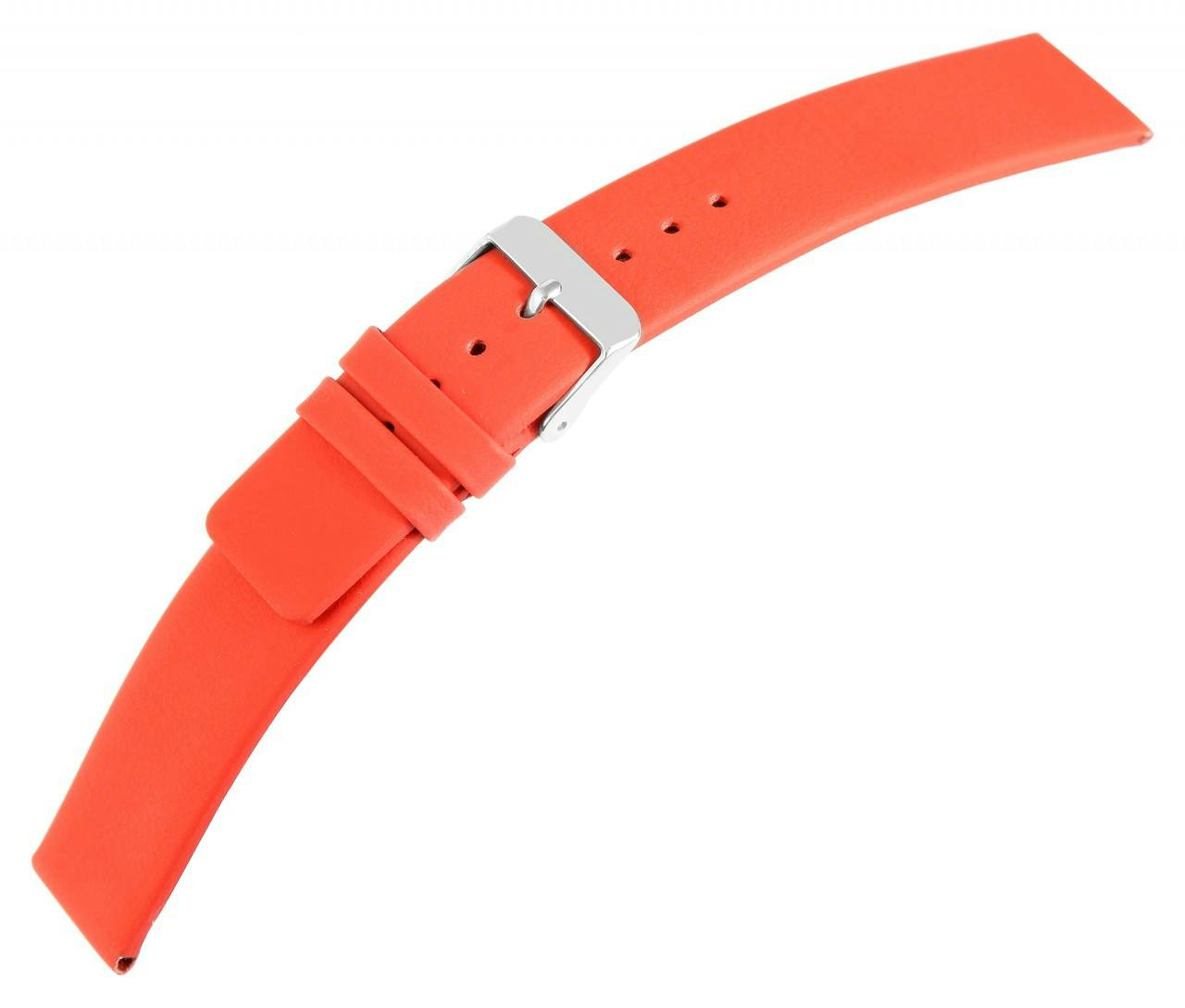 Genuine red leather watch strap 22 mm