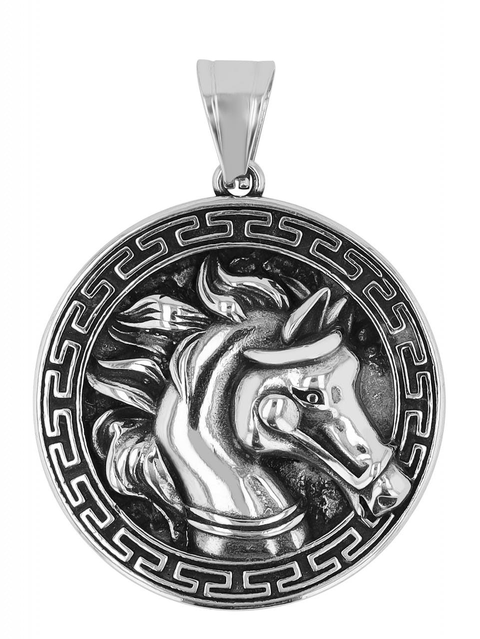 Colgante de acero inoxidable con cabeza de caballo