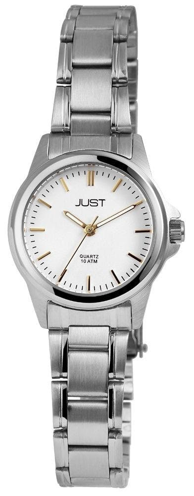 Reloj analógico de mujer con pulsera de acero inoxidable y cristal mineral
