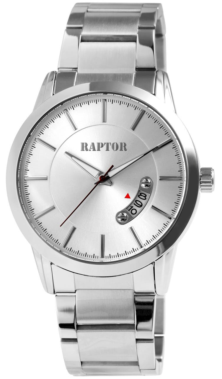 Men's stainless steel watch with simple dial