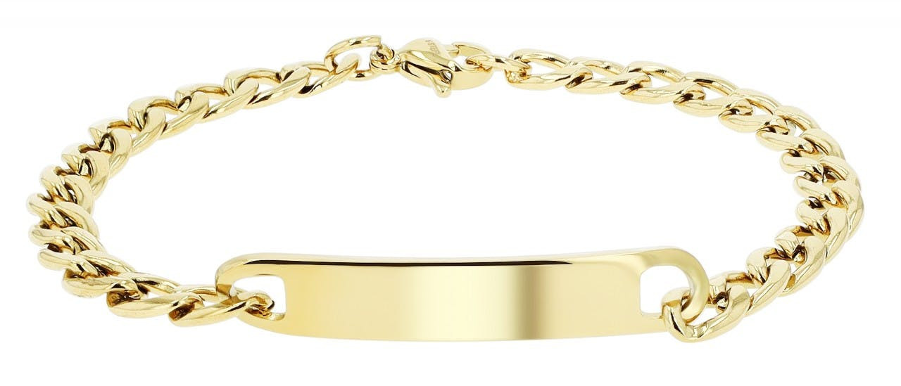Pulsera Lavini de Acero Inoxidable con Placa Grabable
