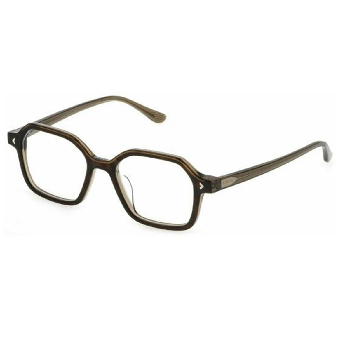 Rectangular full-rim brown optical frame VL4319
