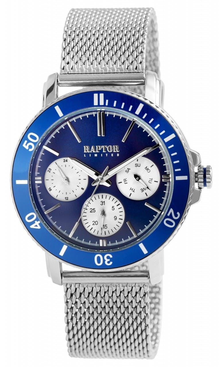 Reloj de hombre Limited con movimiento de cuarzo y pulsera de malla de acero inoxidable