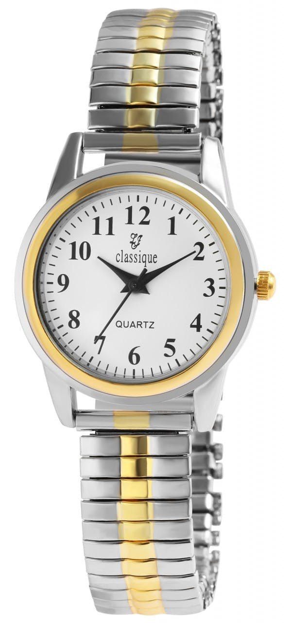 Reloj analógico de señora Classique en acero inoxidable de 3 agujas