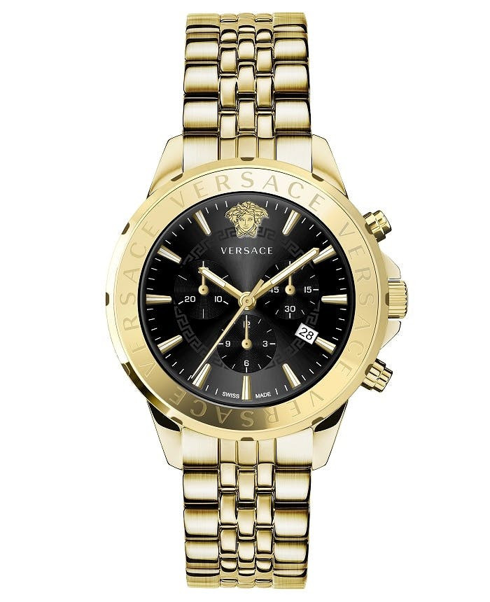 Swiss Signature Chrono reloj de acero inoxidable con cristal de zafiro