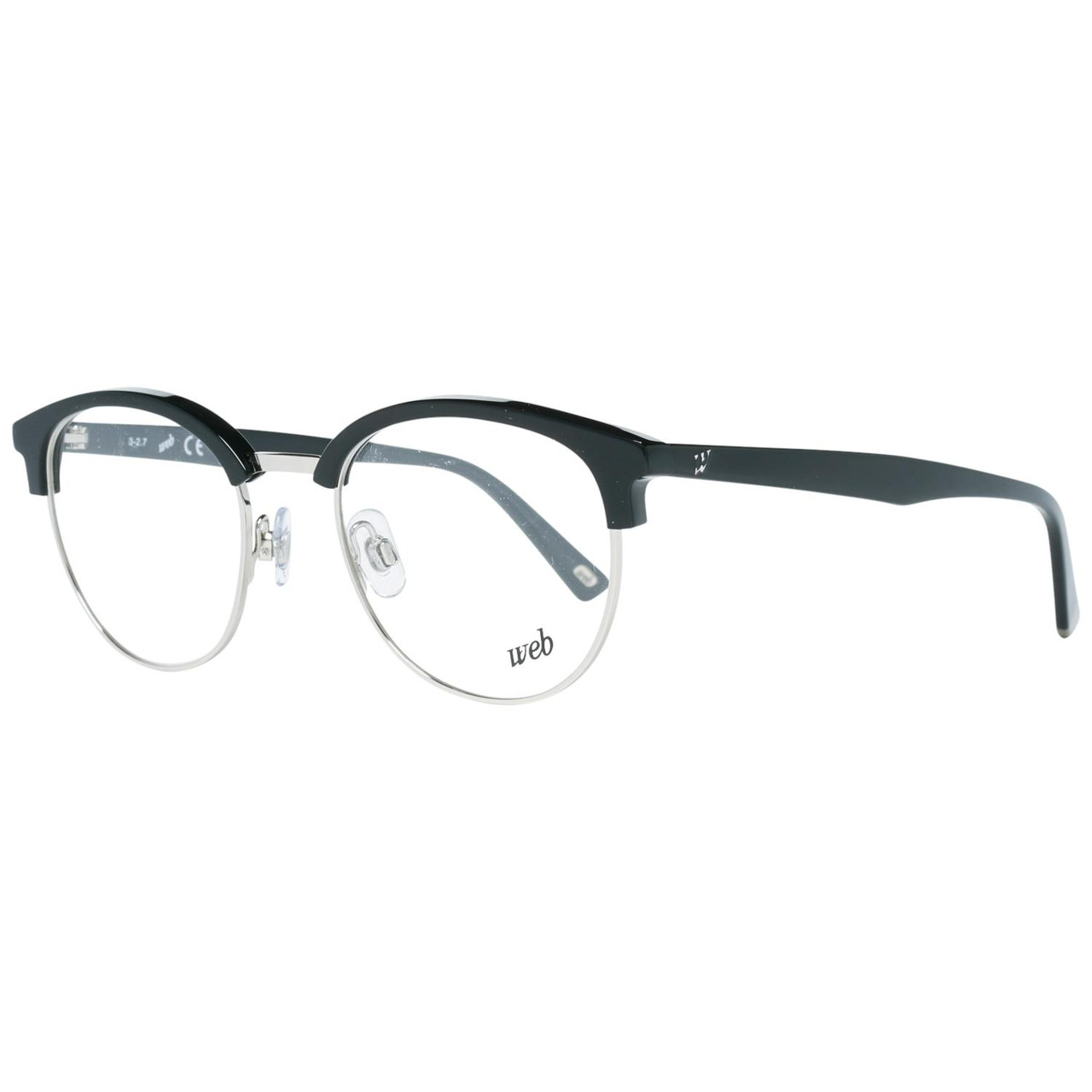 Full-rim optical frame metal and plastic black