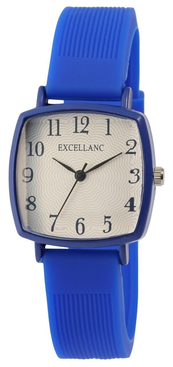 Reloj de pulsera mujer con correa de silicona y caja metálica