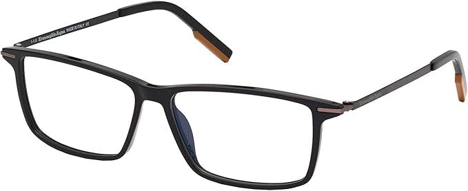 Rectangular optical frame EZ5204 black plastic full-rim