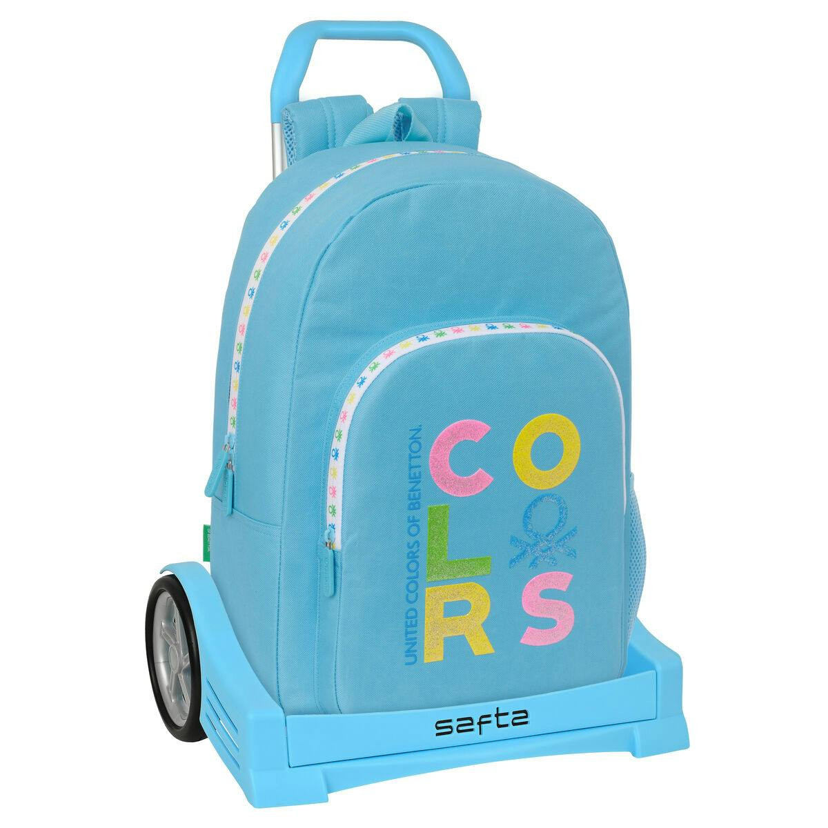 Mochila escolar con ruedas Spring en poliéster