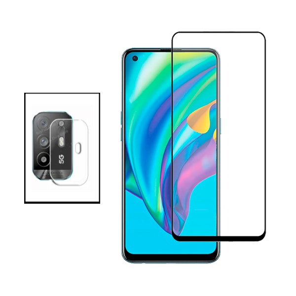 Protector de Cámara Trasera y Vidrio Premium para Oppo A95 5G