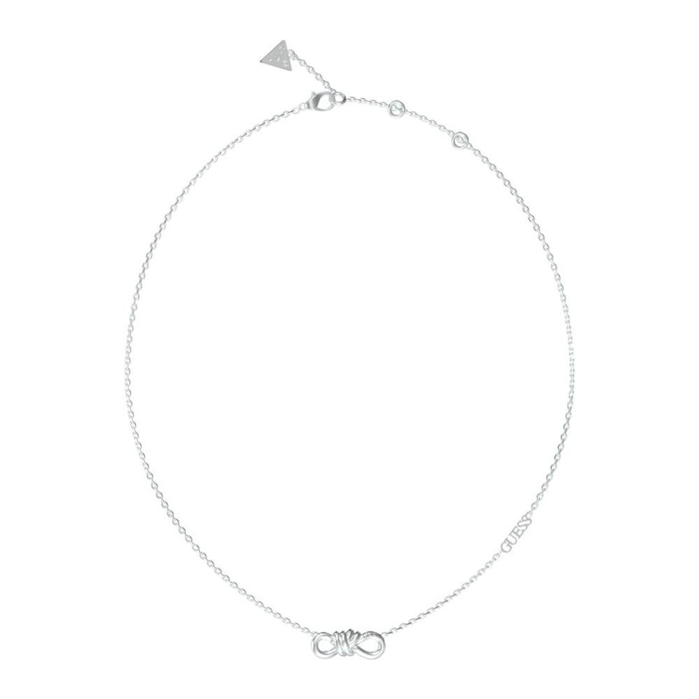 Collar de acero inoxidable plateado