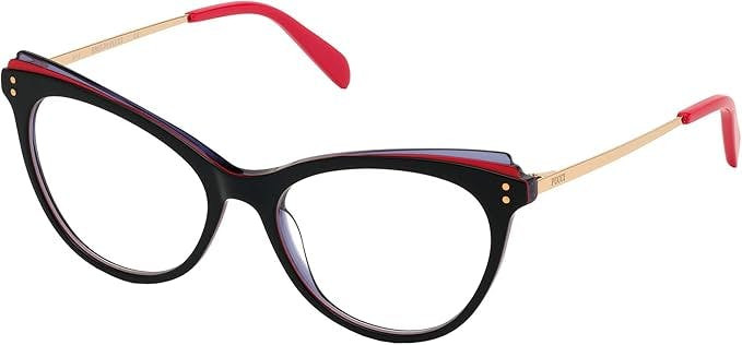 Montura óptica EP5132 negro y rojo 54