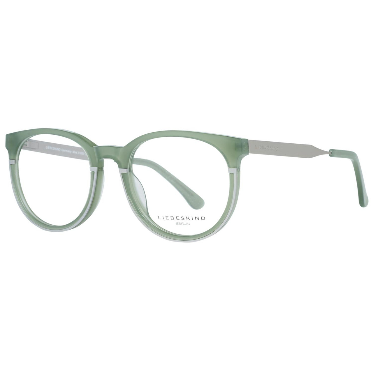 Montura óptica redonda verde 51mm