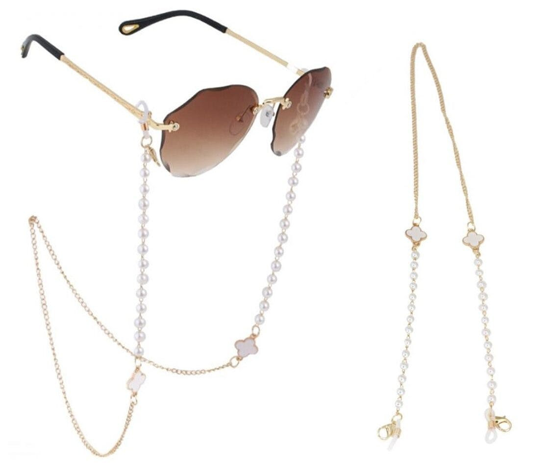 Eyewear chain LDK03 metal with elastic loops