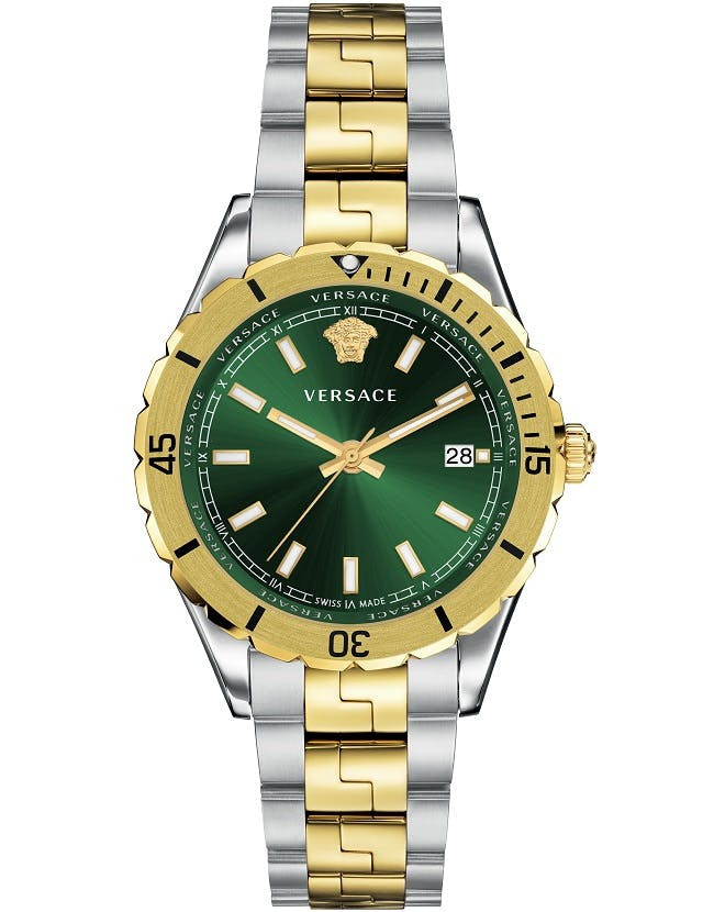 Reloj Swiss Hellenyium Gent acero con esfera verde