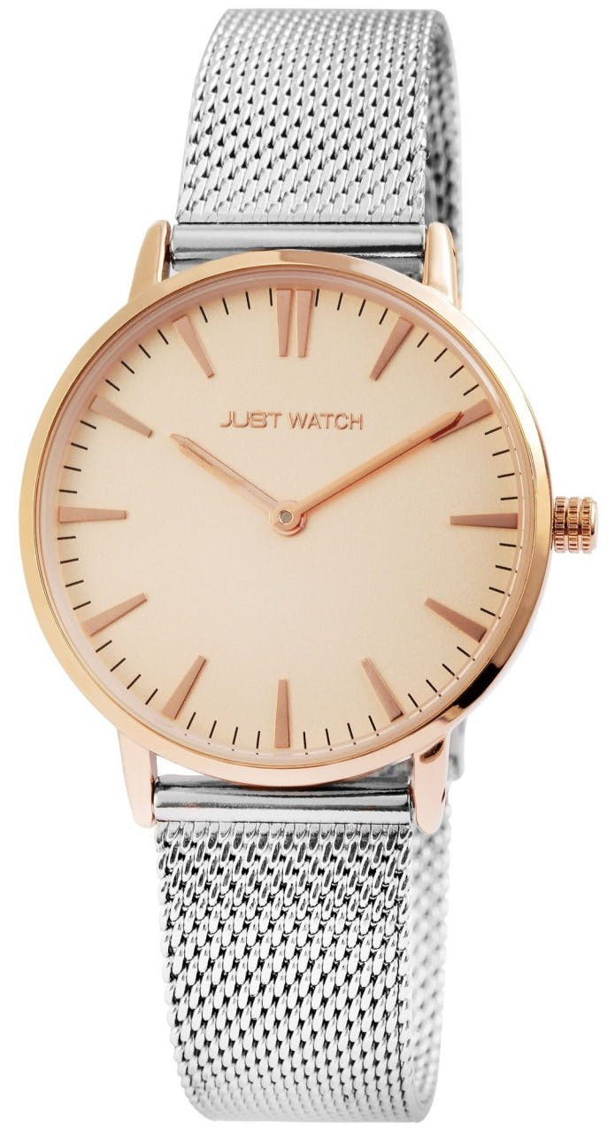 Women's watch with stainless steel mesh bracelet and 33 mm case