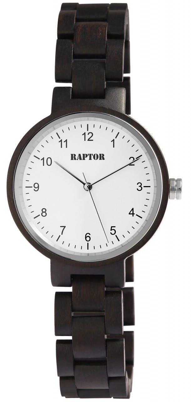 Reloj de madera analógico para mujer con pulsera de madera