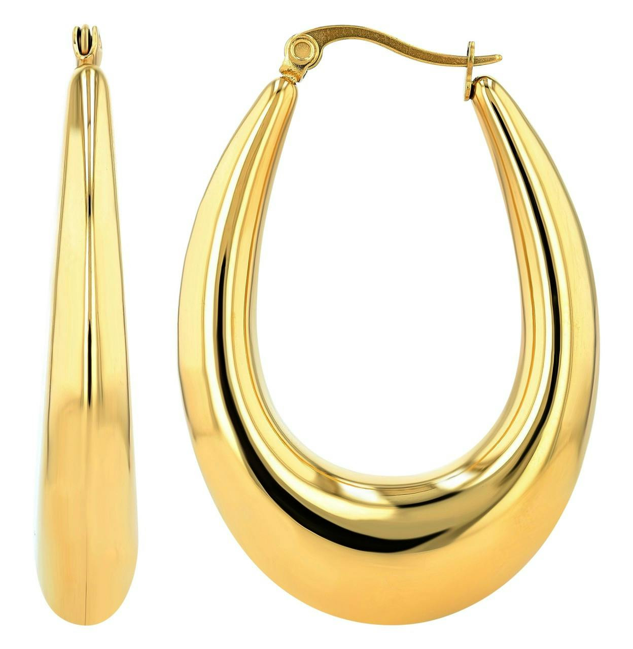 Ophelia hoop earrings gold-tone stainless steel