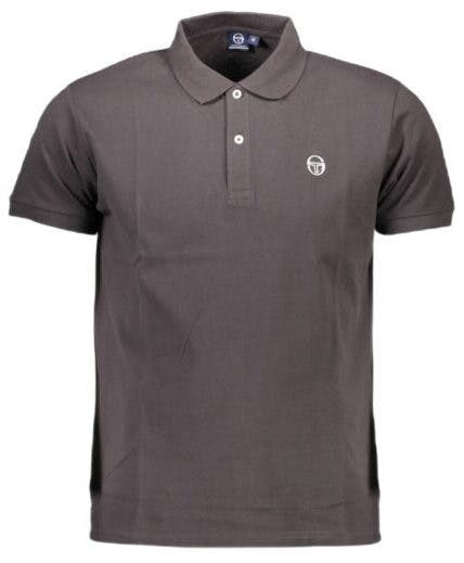 Polo de manga corta de algodón con logo bordado