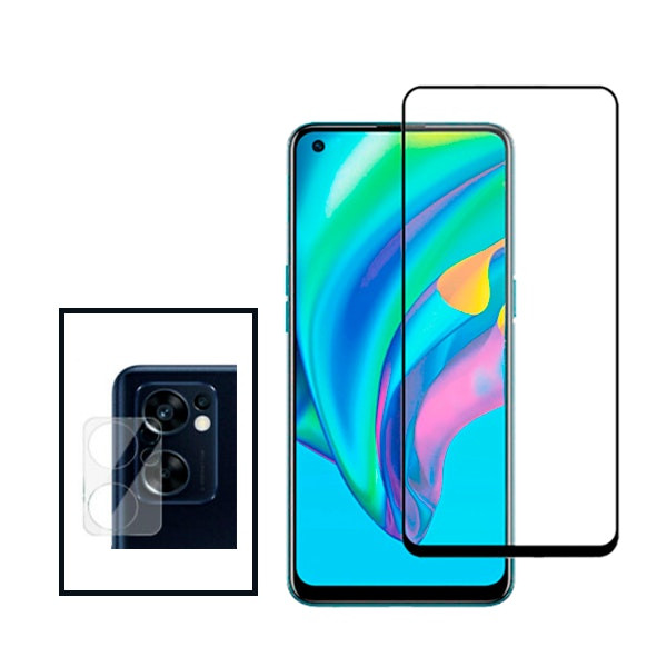 Film Cámara Trasera y Vidrio Full Cover para Reno7 SE 5G
