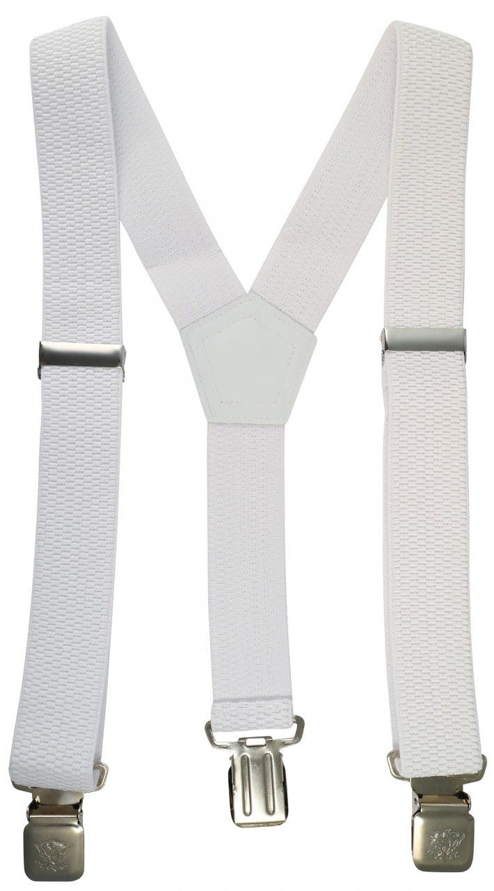 Tirantes blancos estilo Y con clips decorativos