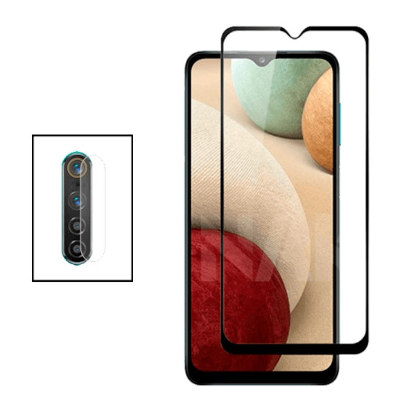 Kit Película de Camara Traseira + Vidro Premium Full Cover para Realme 6i