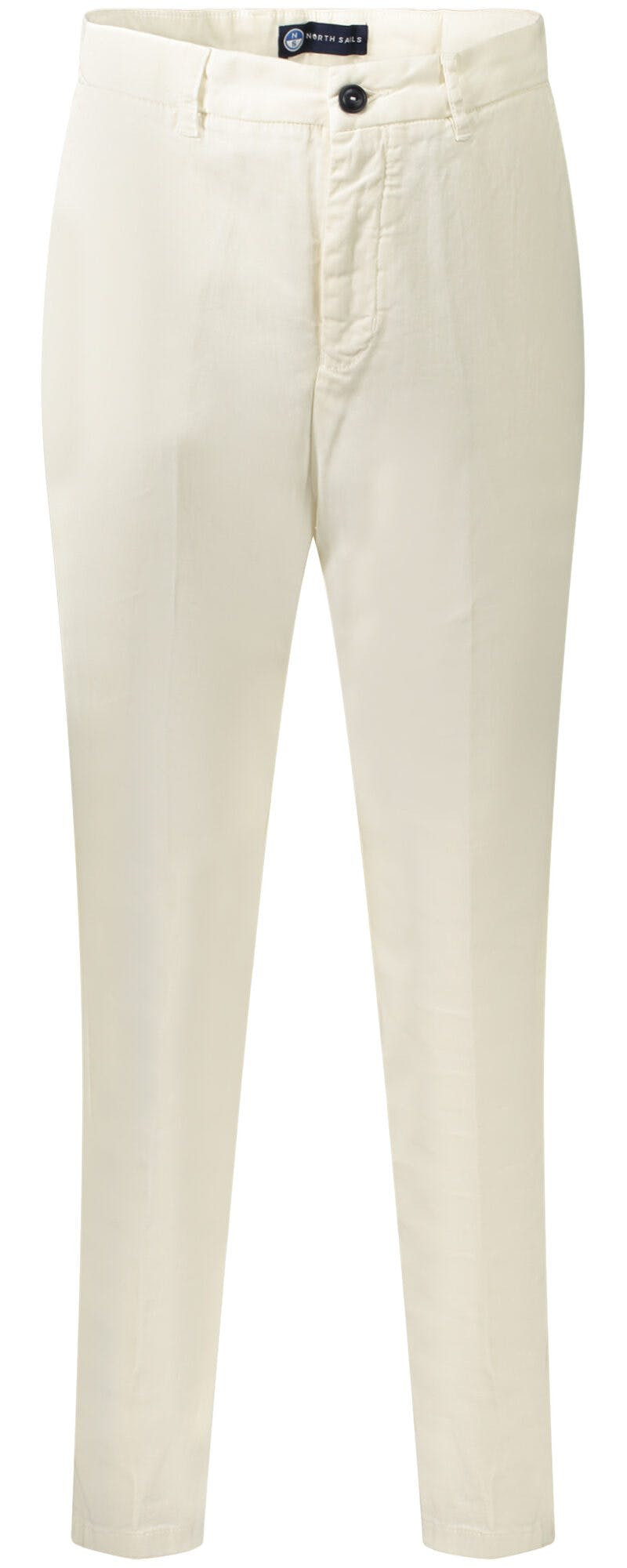 Pantalones blancos de algodón con elastano