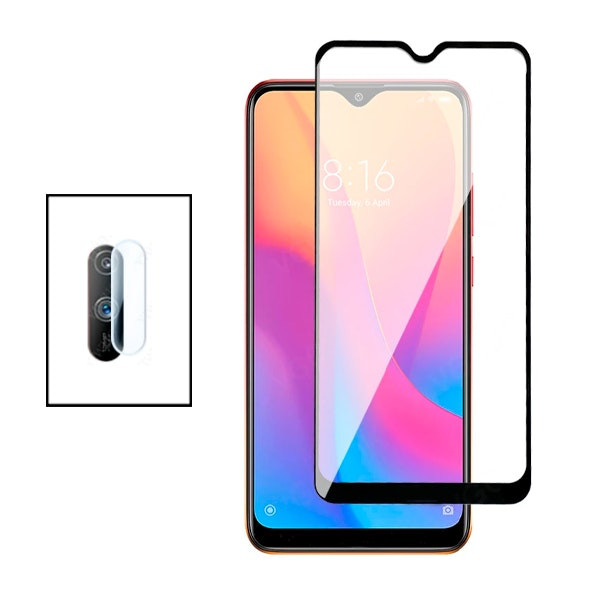 Protector de cámara trasera y cristal full cover para Realme C3