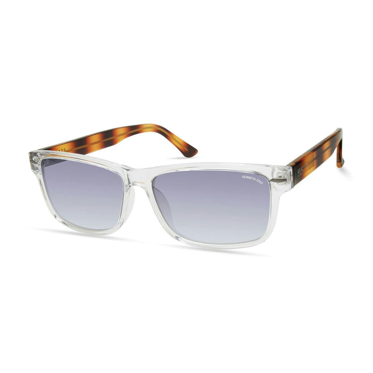 Gafas de sol rectangulares de policarbonato con lentes azules Kenneth Cole