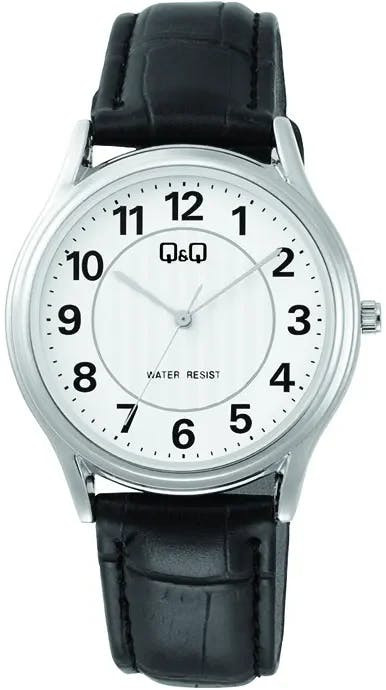 Reloj de pulsera redondo de metal para hombre con correa sintética