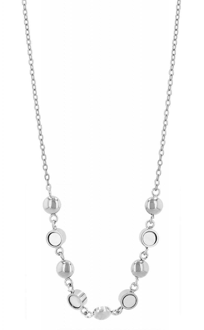 Collar de acero inoxidable con nácar