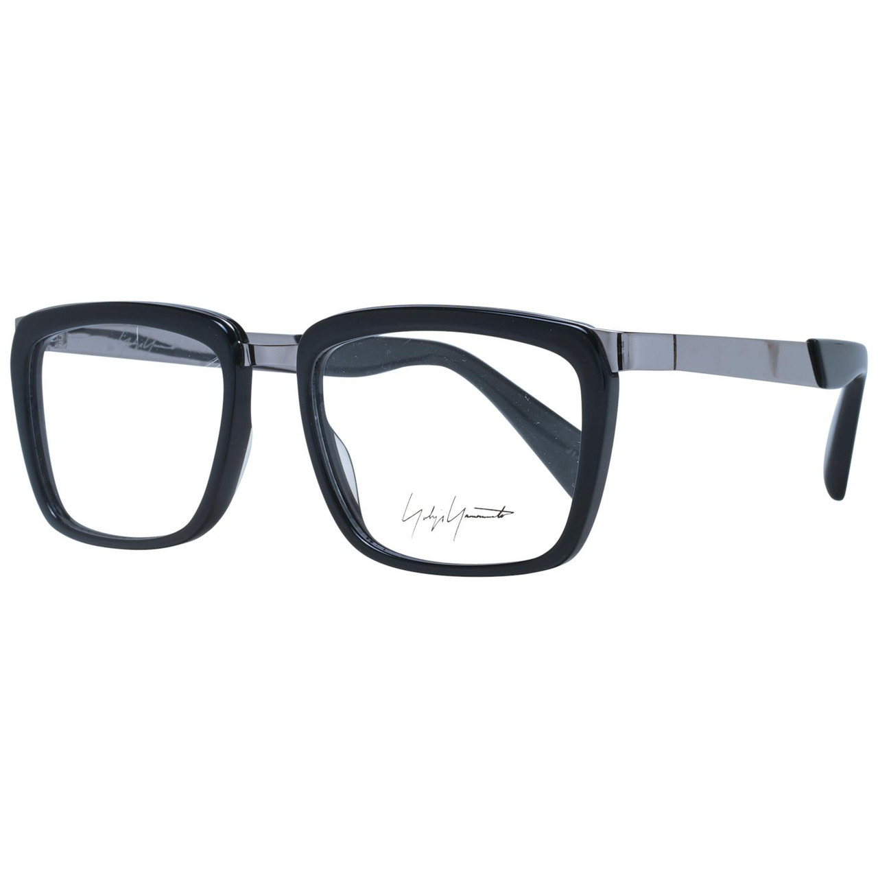 Square acetate optical frame in black