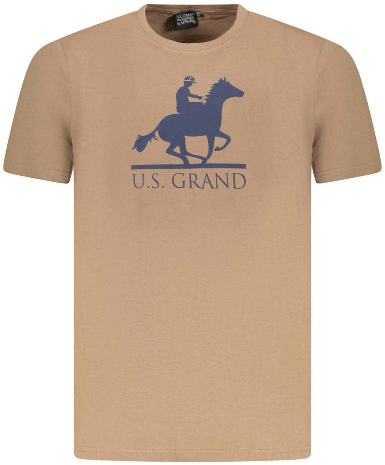Camiseta de algodón hombre marrón