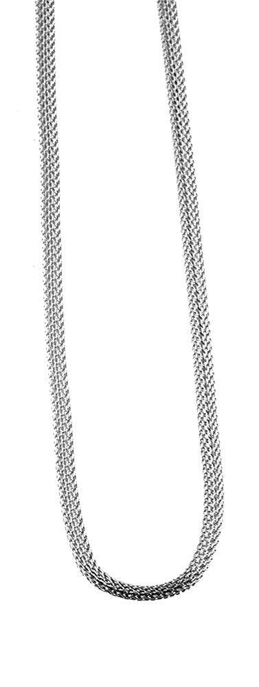 Snake chain stainless steel necklace silver