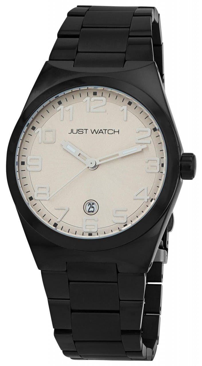 Reloj Lukas hombre acero inoxidable esfera blanca 43 mm