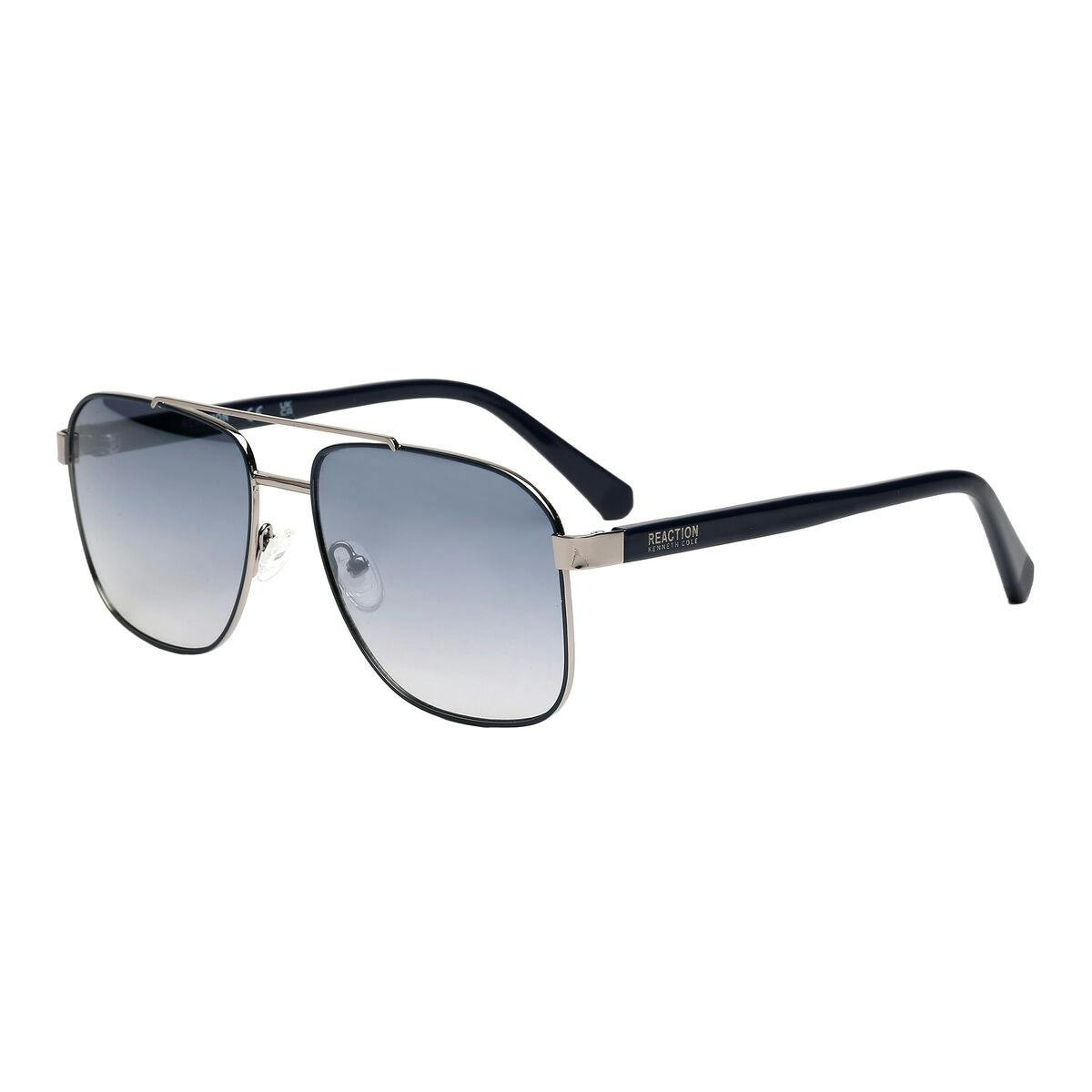 Gafas de sol metálicas casual con lentes grises para hombre