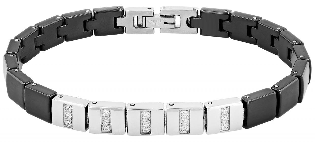 Pulsera Arin en Acero Inoxidable y Cerámica