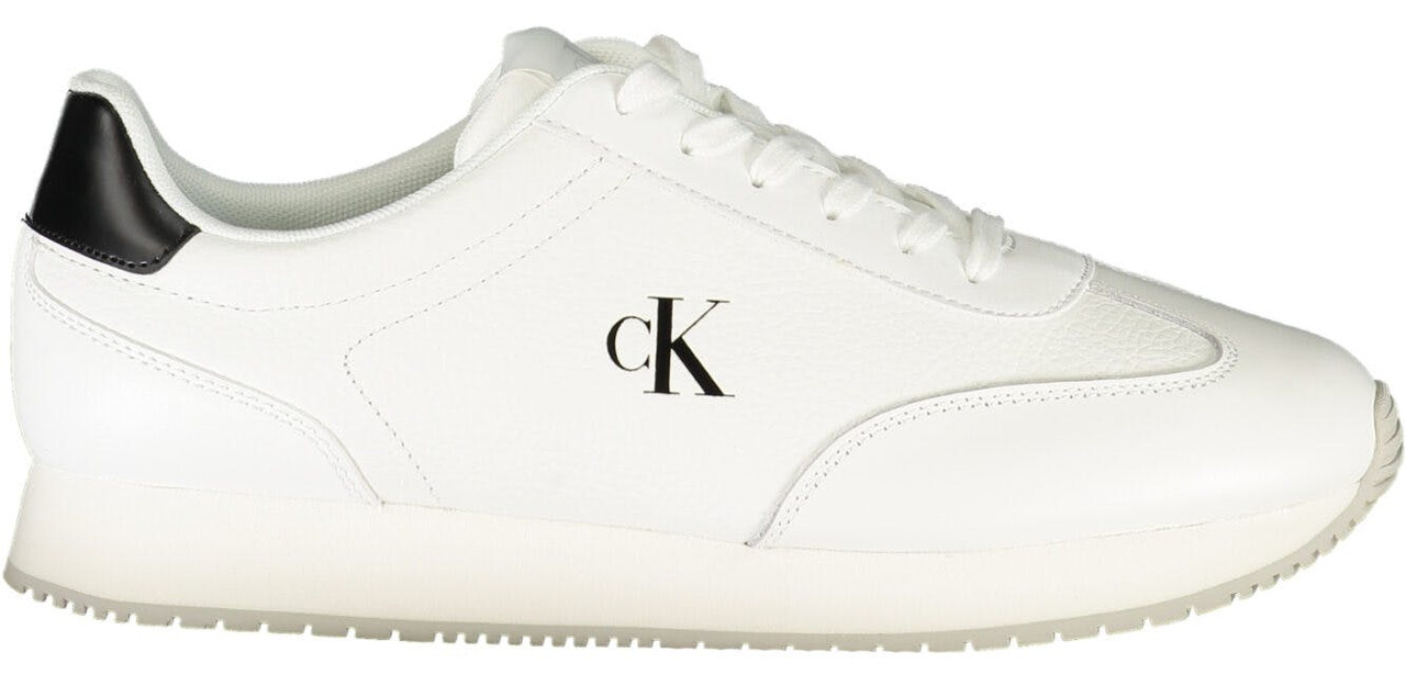 Zapatillas blancas en piel y poliuretano