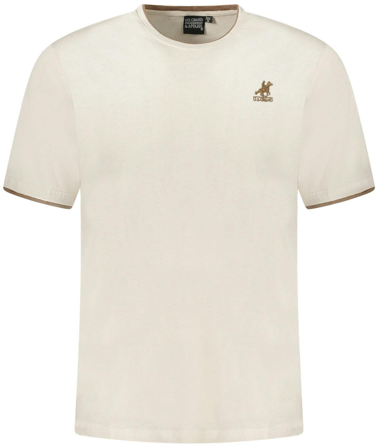 Camiseta beige de algodón