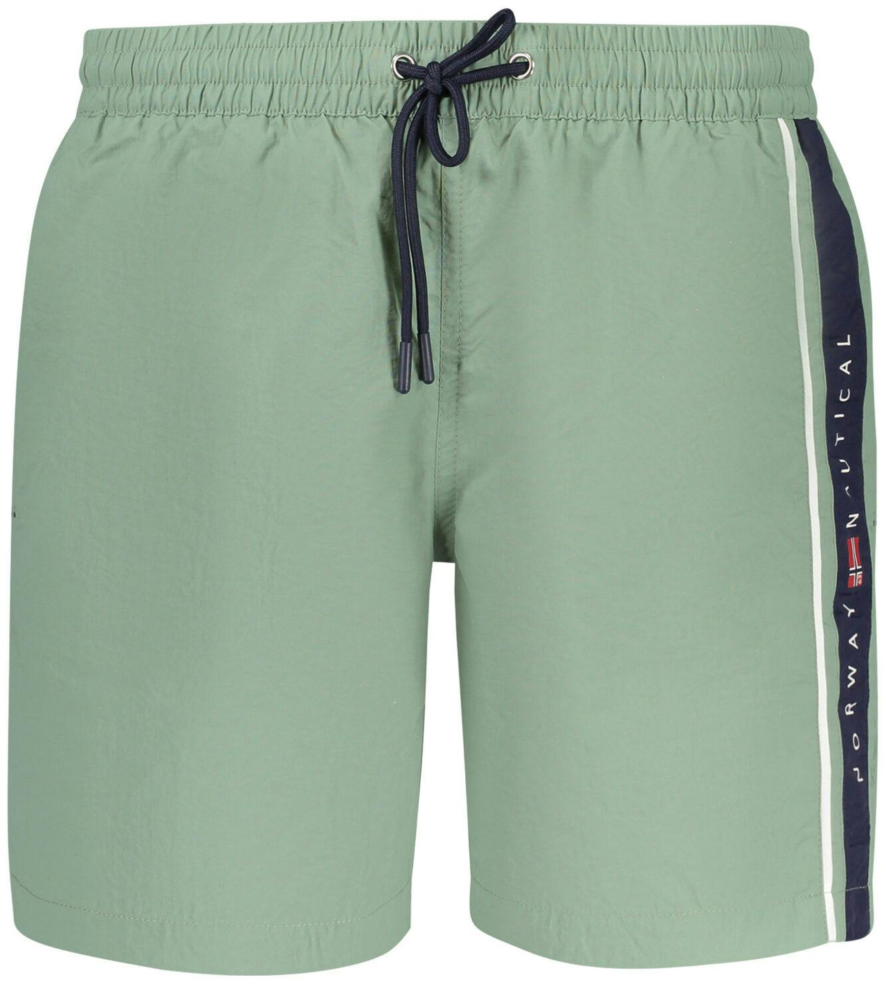 Bañador de playa con forro interior y bolsillos, verde