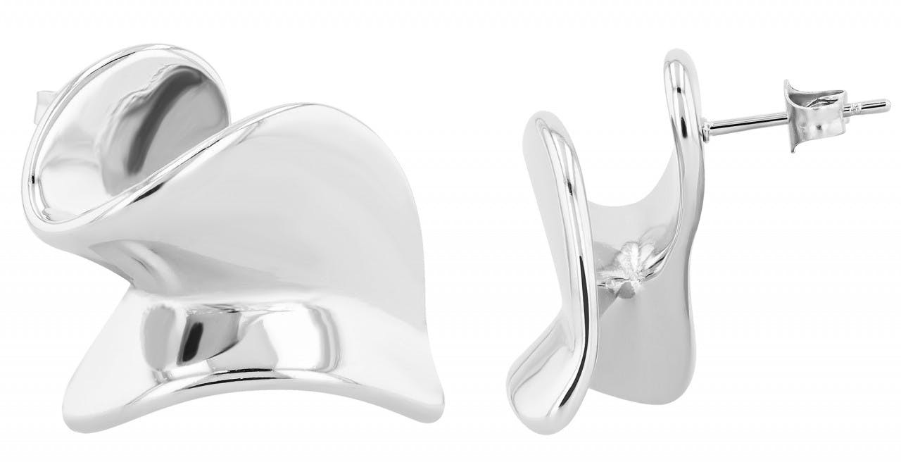 Pendientes Valentine de Acero Inoxidable Plateado