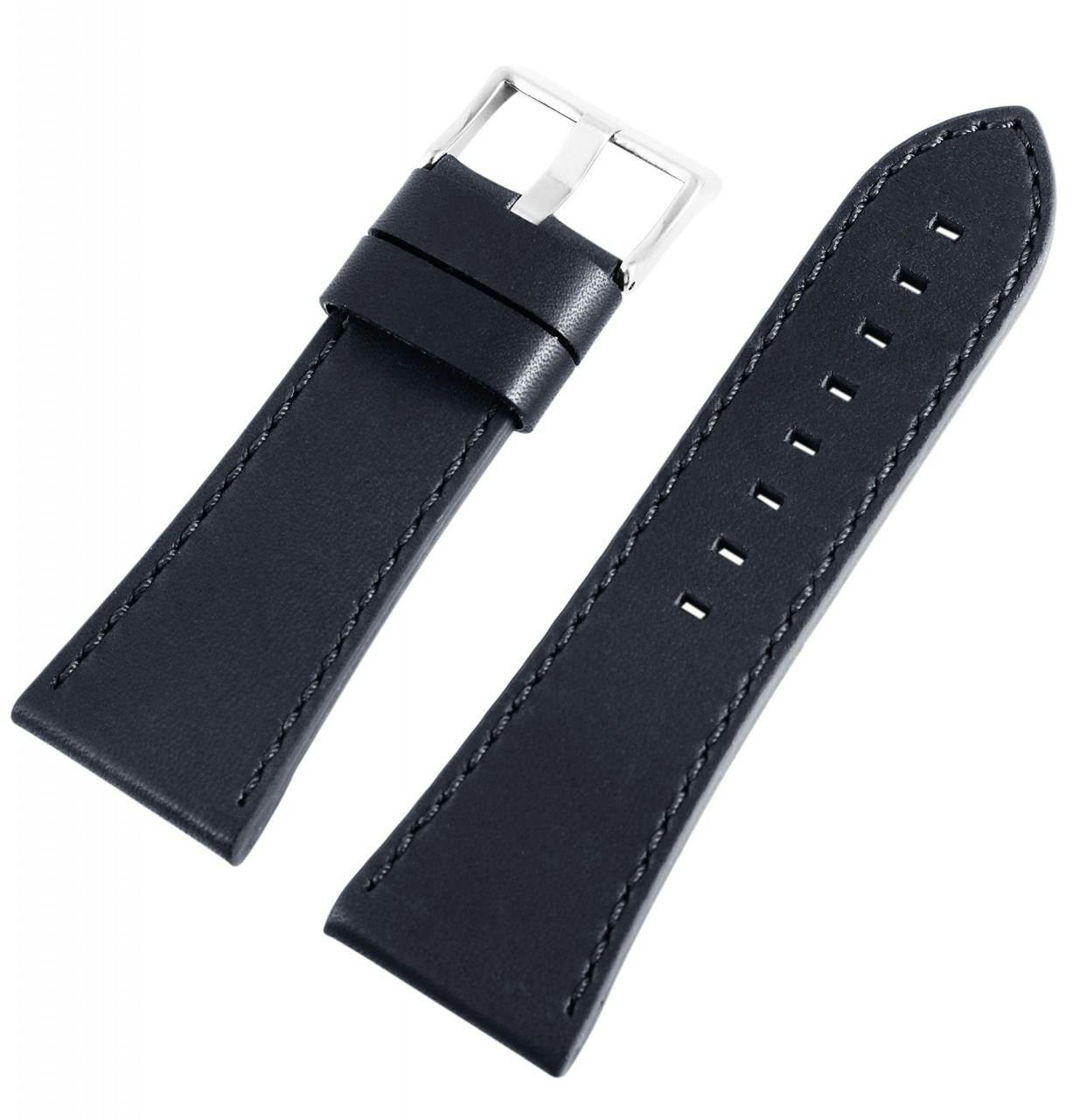 Correa de reloj en piel genuina negra