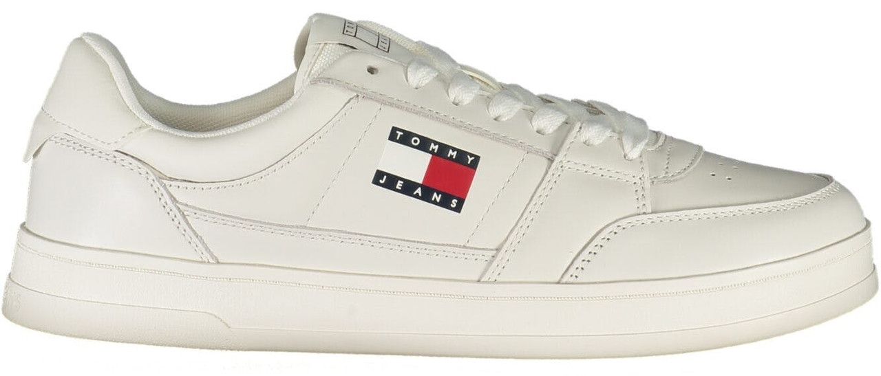 Zapatillas blancas en piel y poliuretano