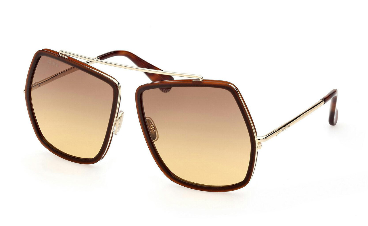 Gafas de sol MM0060 montura metálica dorada lentes marrones