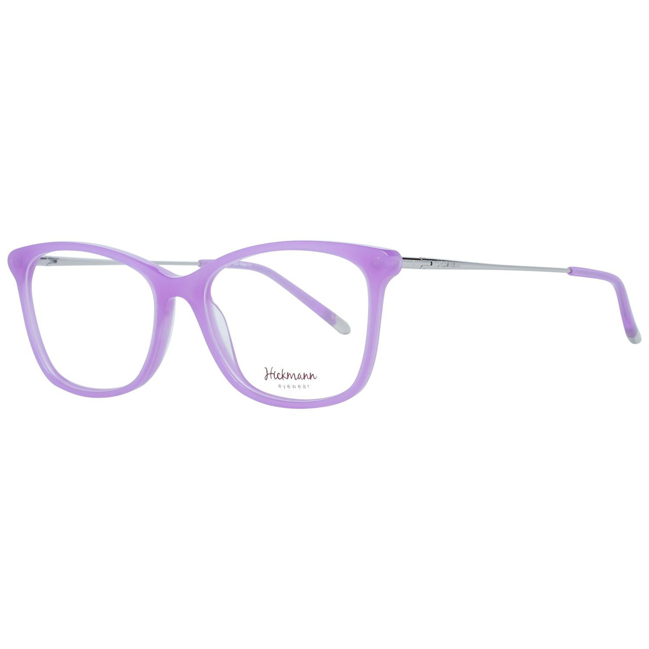 Montura óptica rectangular acetato rosa con bisagra de muelle