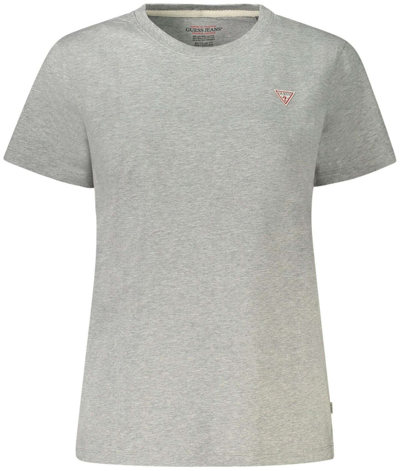 Camiseta femenina gris de algodón y elastano
