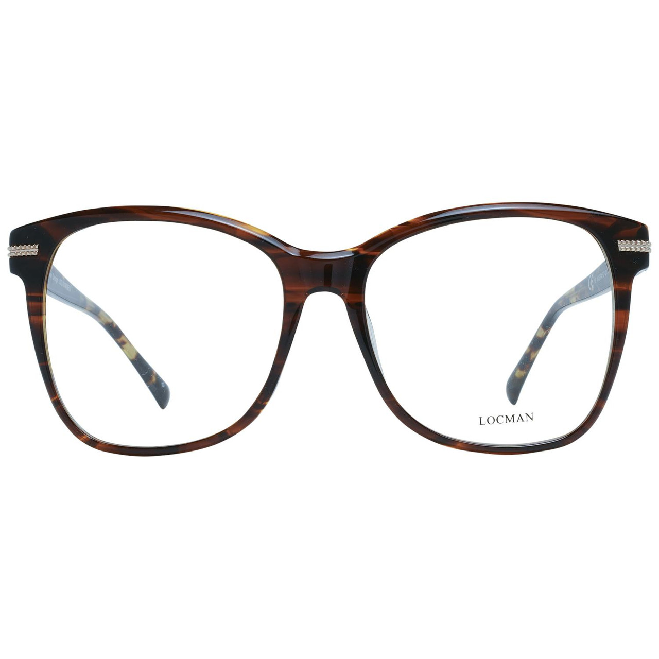 Montura óptica acetato marrón aro completo 57