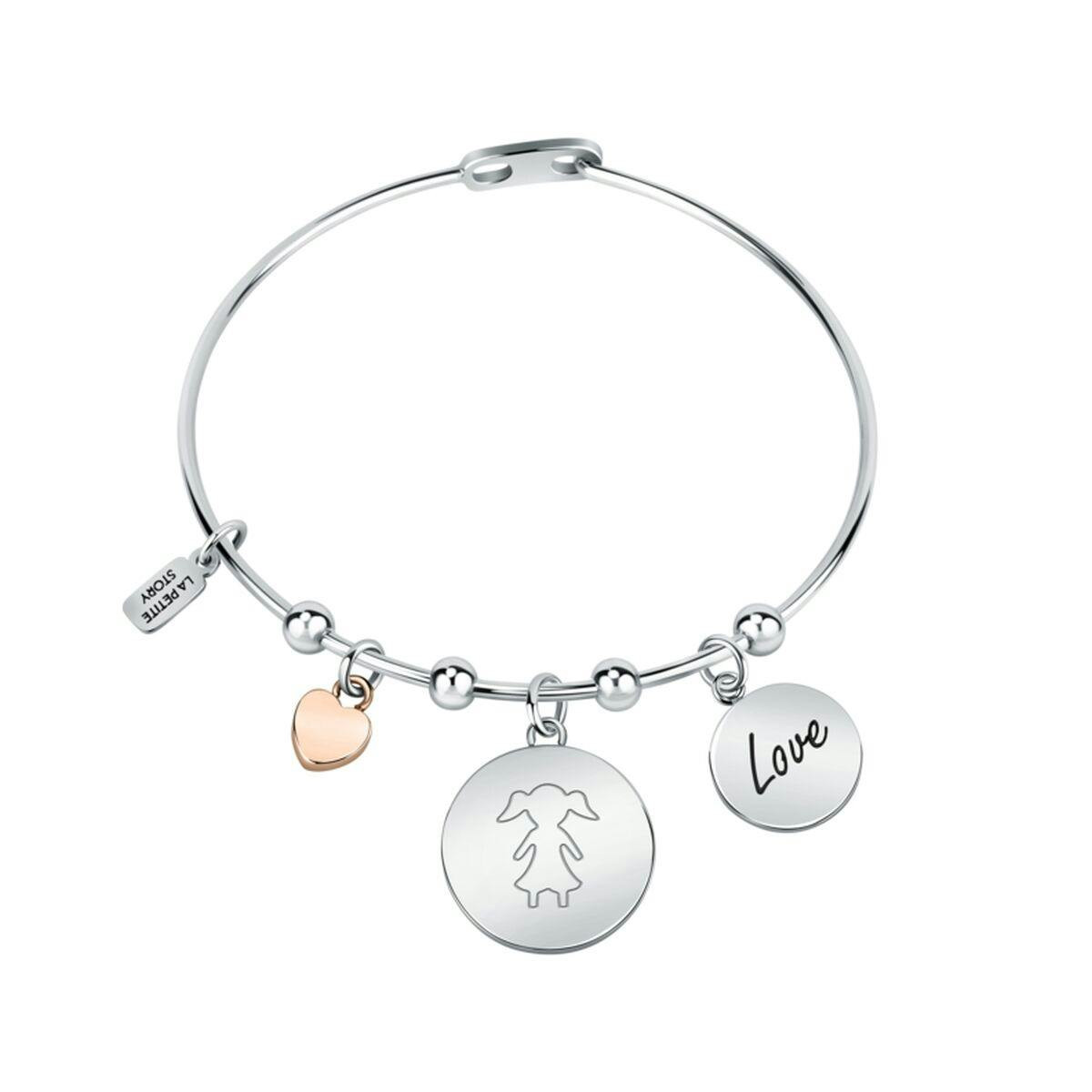 Pulsera de acero inoxidable con cierre de gancho