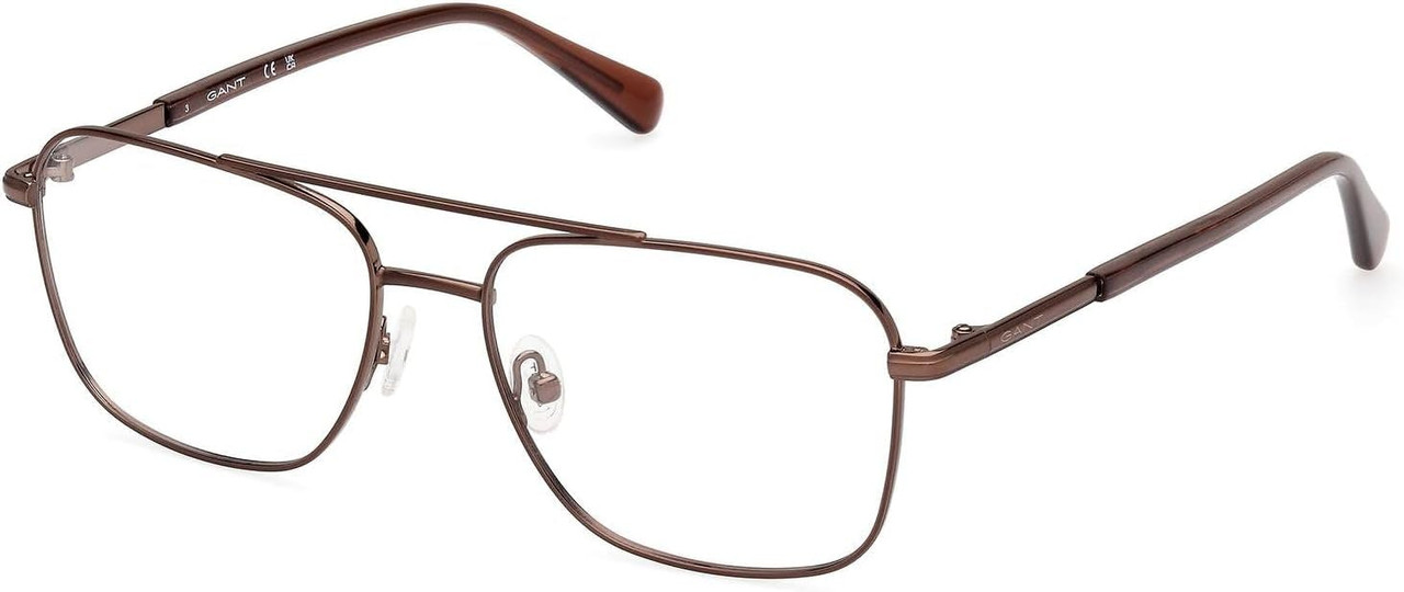 Aviator metal optical frame GA3300 brown with branded case